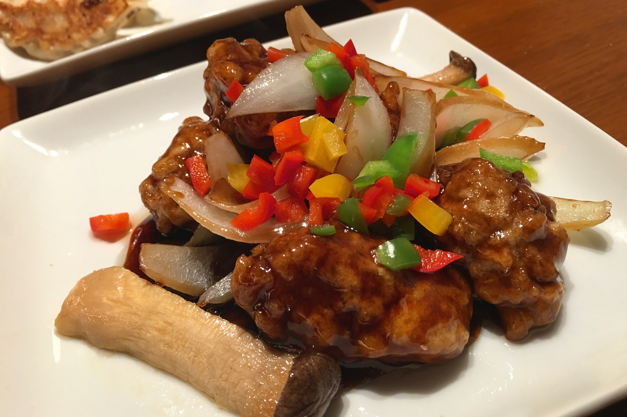 XO醤の瓶と料理